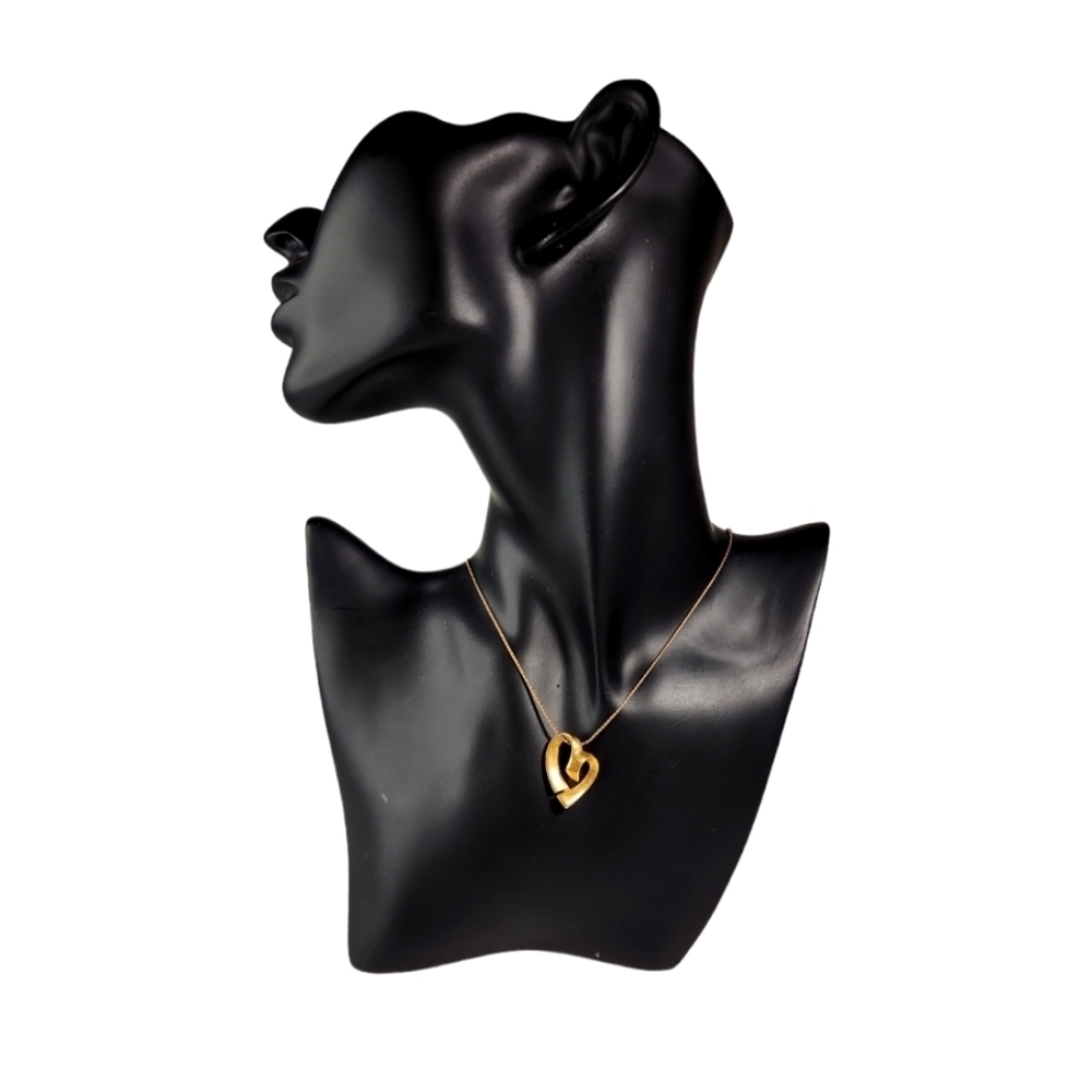 Monet Open Heart Pendant Necklace